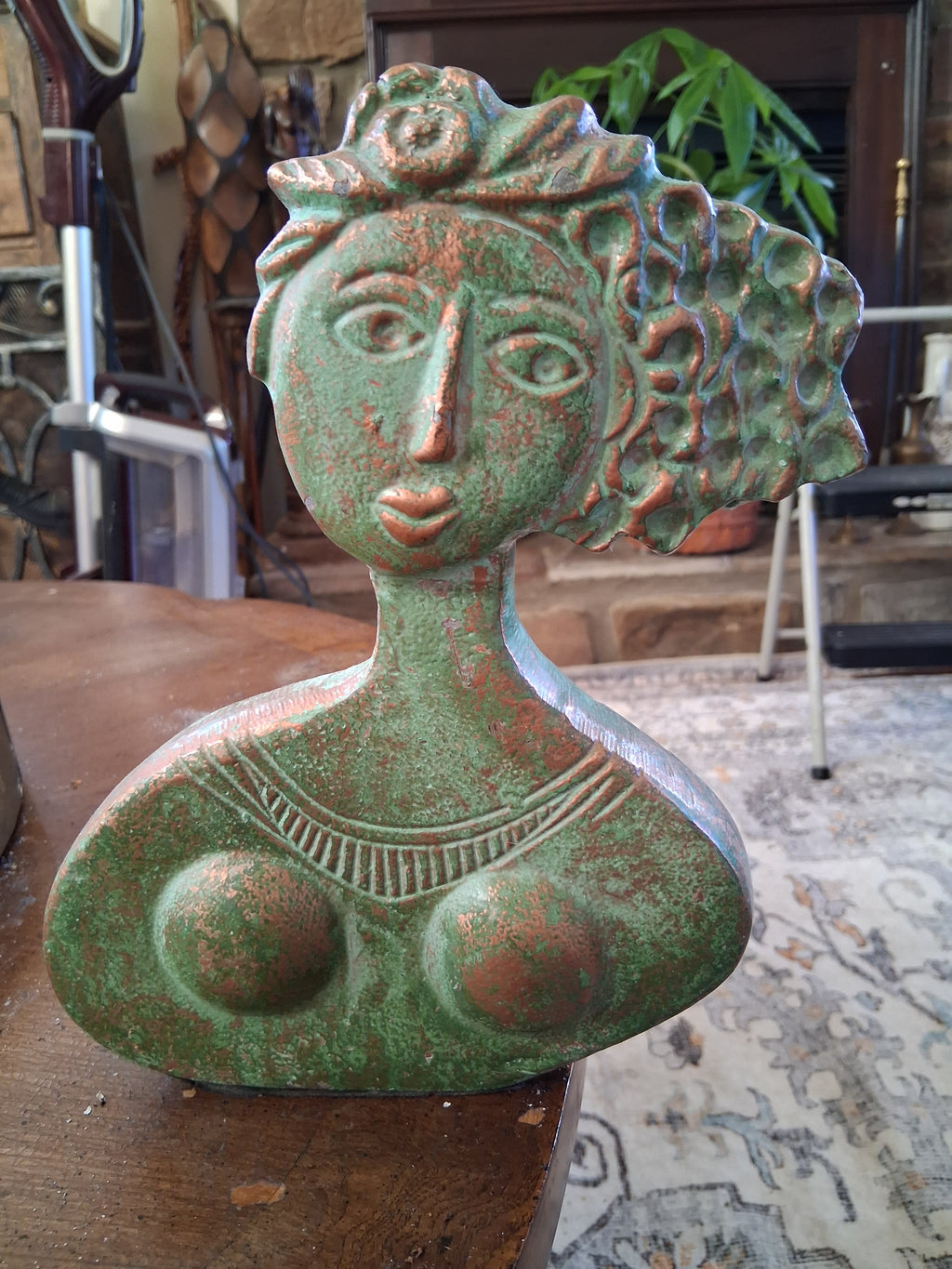 Vintage Bronze Bust