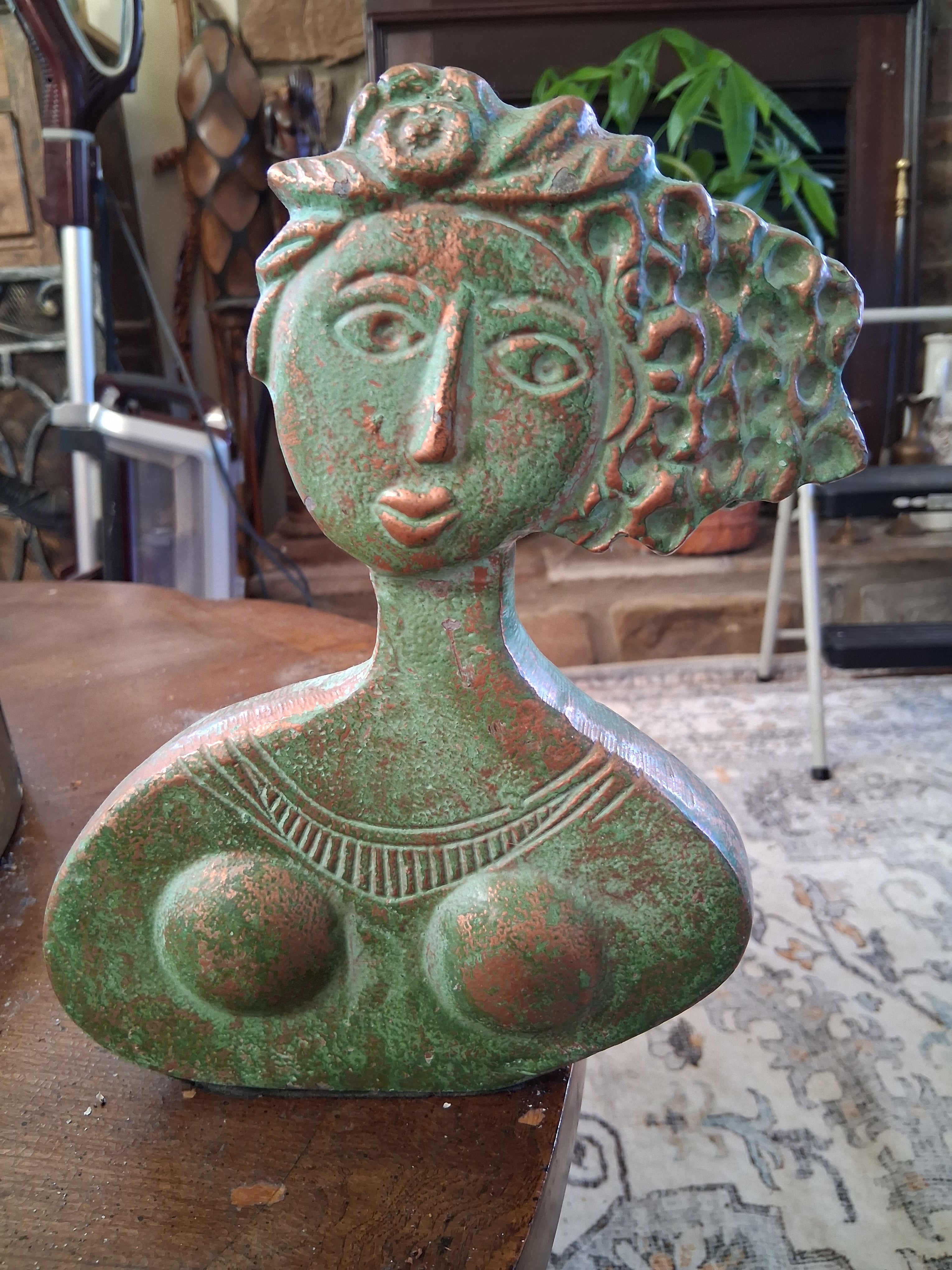 Vintage Bronze Bust