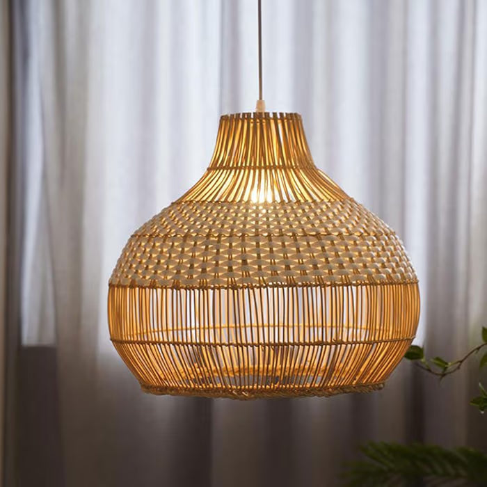 Round Rattan Pendant Light