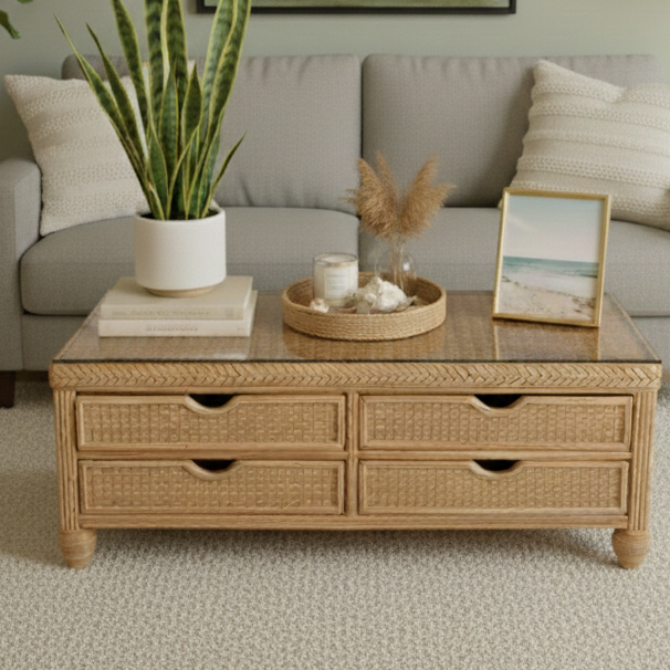 4 Drawer Coffee Table