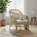 Modern Rattan Accent Chair