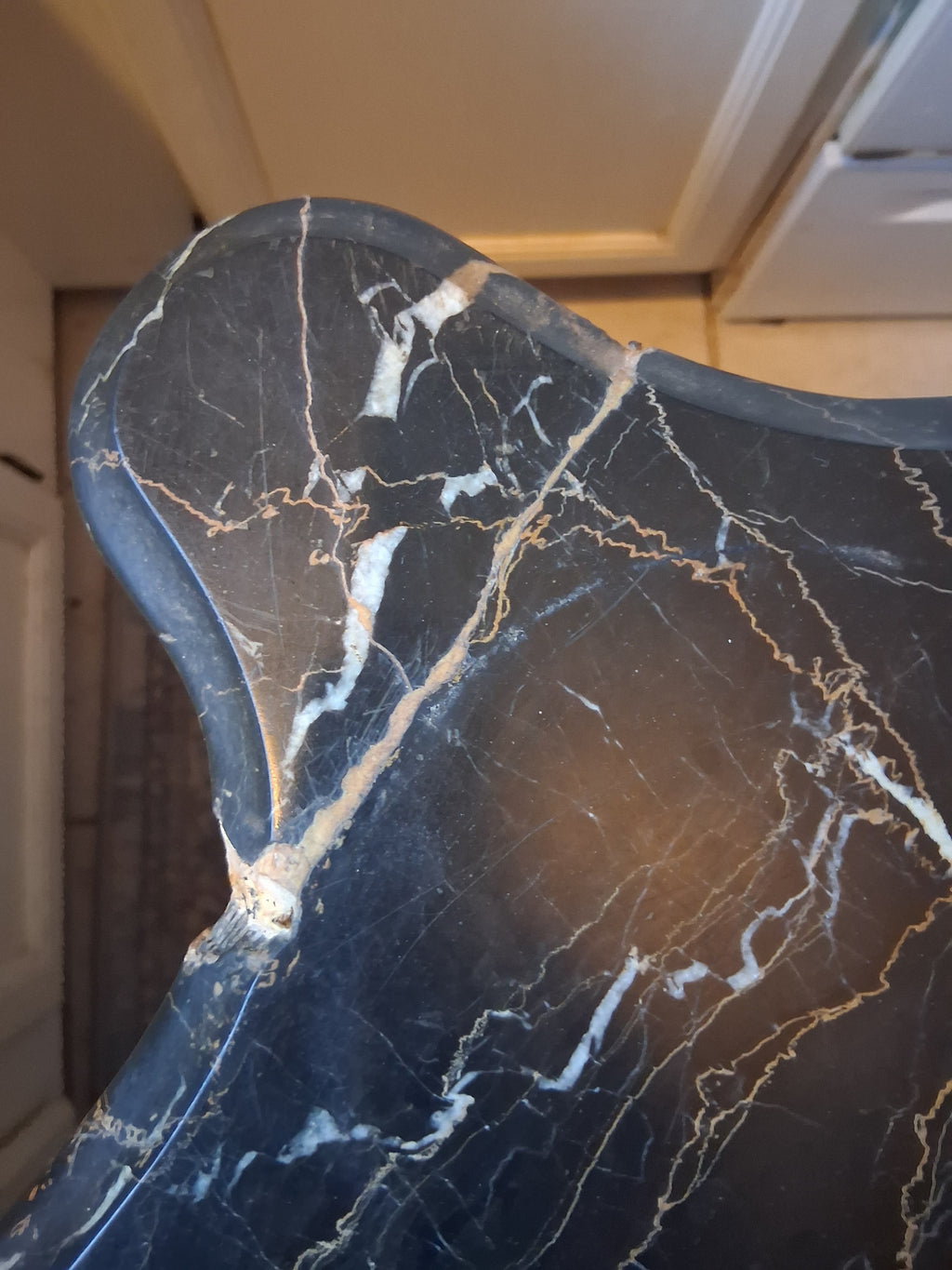 Vintage French-Style Marble Top Vanity