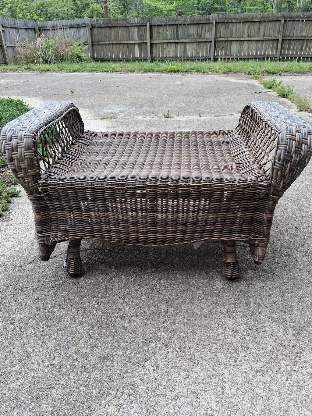 Gliding Indoor/Outdoor "Saddle" Ottoman