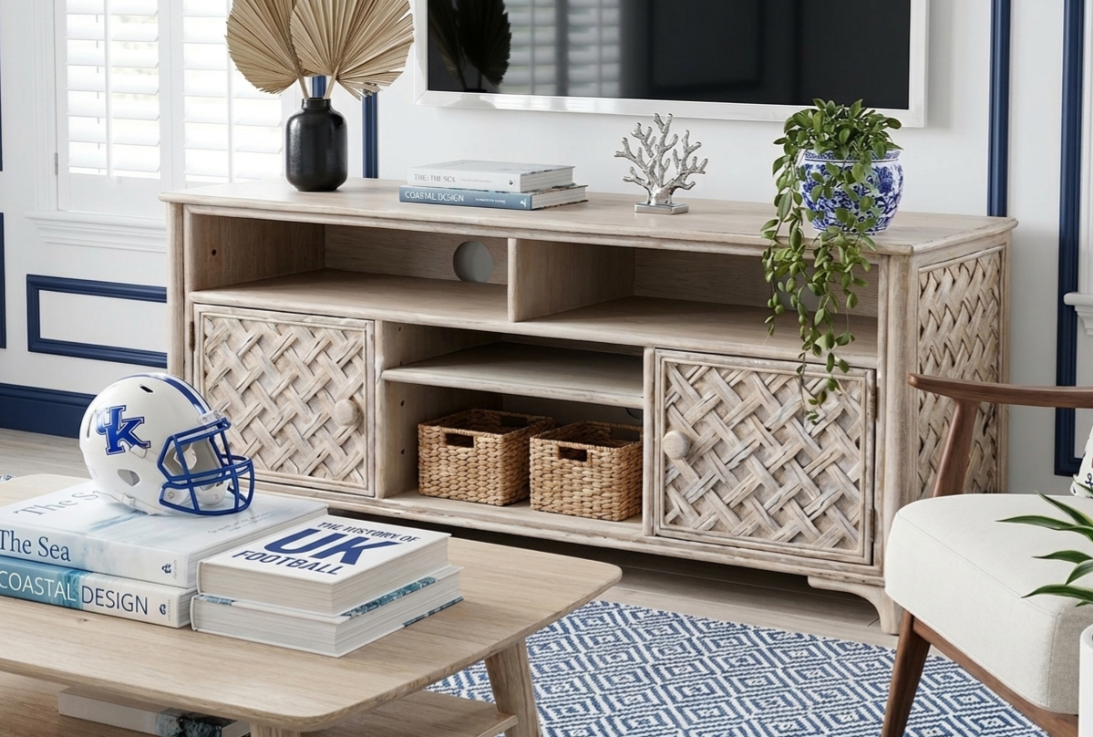 2 Door/4 Shelf Media Console