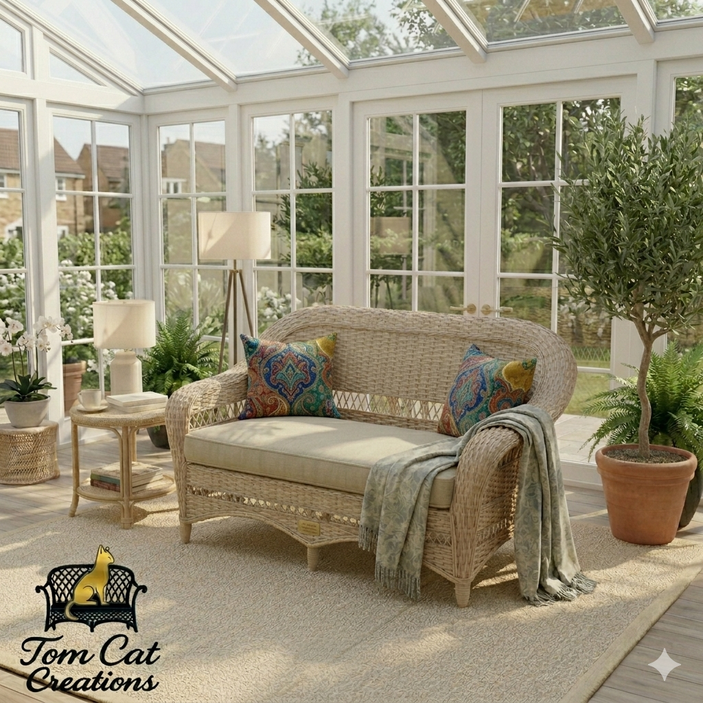 Premium Rattan Loveseat