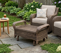 Gliding Indoor/Outdoor "Saddle" Ottoman