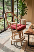 Unique Rattan Swivel Club Chair
